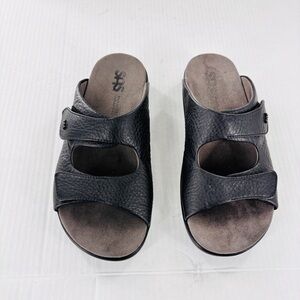 SAS Women TriPad Comfort Leather Slip On Slides Size 8.5W